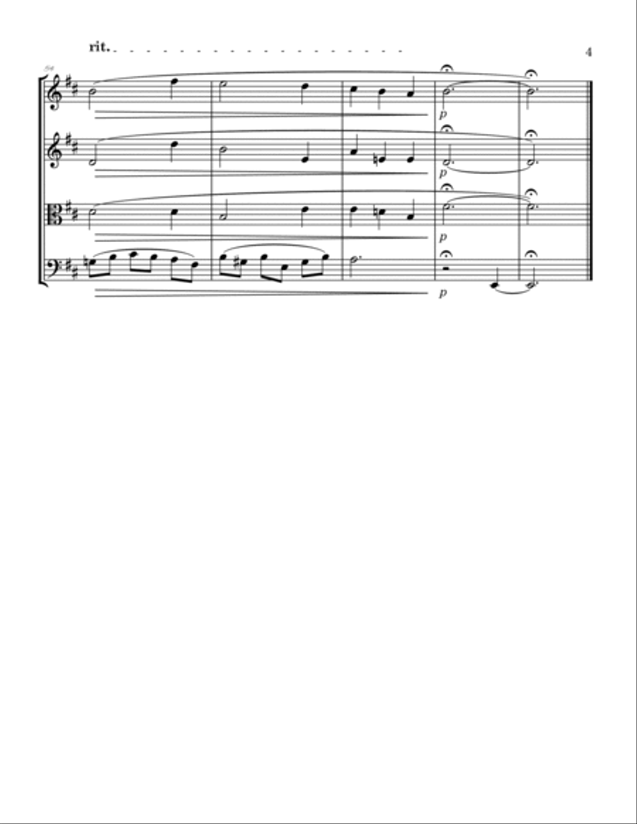 Scarborough Fair Scarborough Fair String Quartet scores gallery preview page 5
