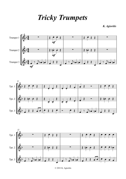 Tricky Trumpets - Trio for Young Trumpet Players