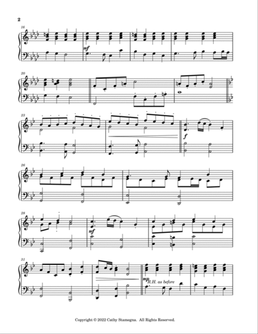 Christ is Risen! Alleluia! (Late intermediate/Advanced Piano Solo) Piano Solo scores gallery preview page 4