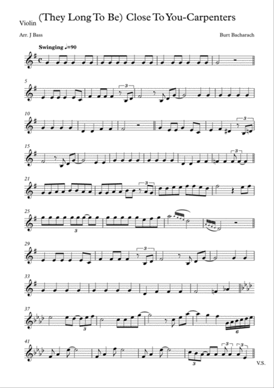 Close To You String Trio scores gallery preview page 6