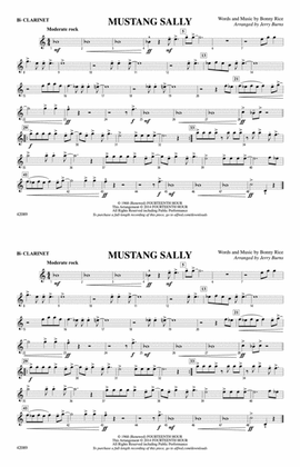Mustang Sally: 1st B-flat Clarinet