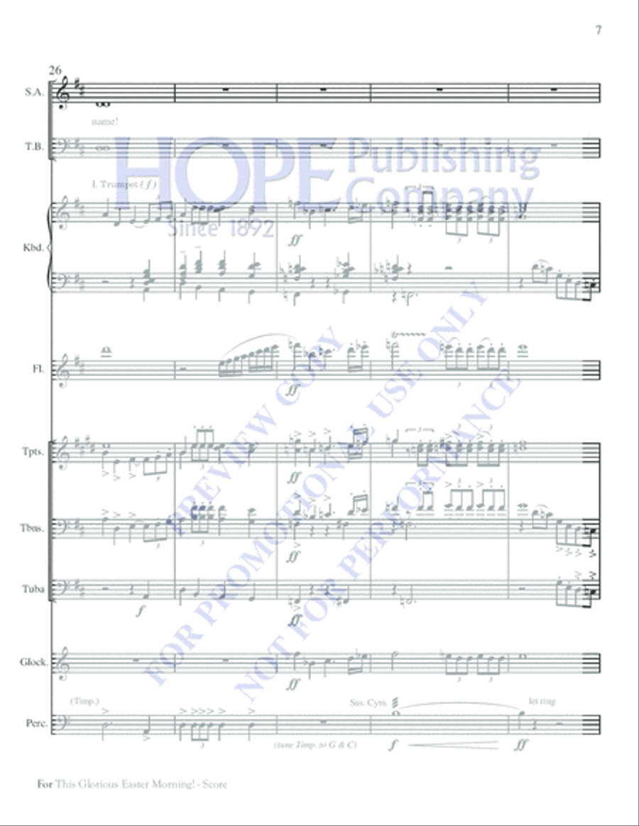 For This Glorious Easter Morning Choir scores gallery preview page 7