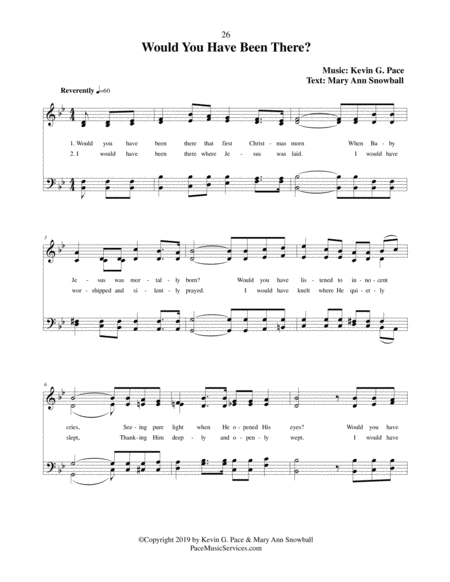 Would You Have Been There? (an original hymn) image number null