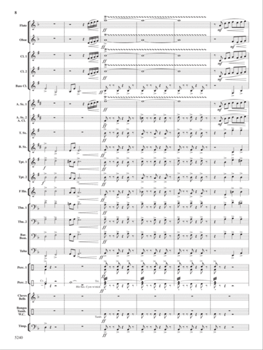 Ceremony, Chant and Ritual Concert Band scores gallery preview page 9