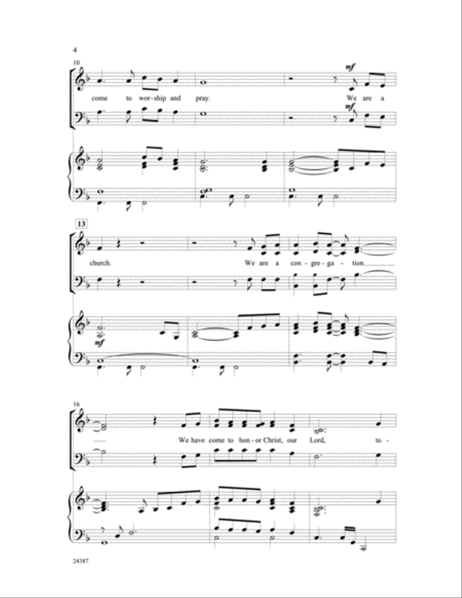 We Are a Church We Are a Church 3-Part scores gallery preview page 3