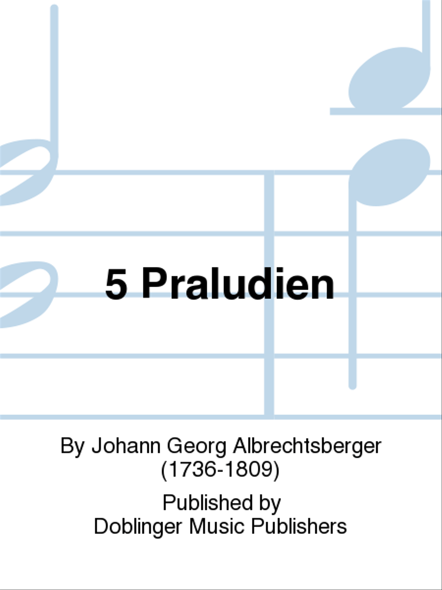 5 Praludien Organ scores gallery preview page 1