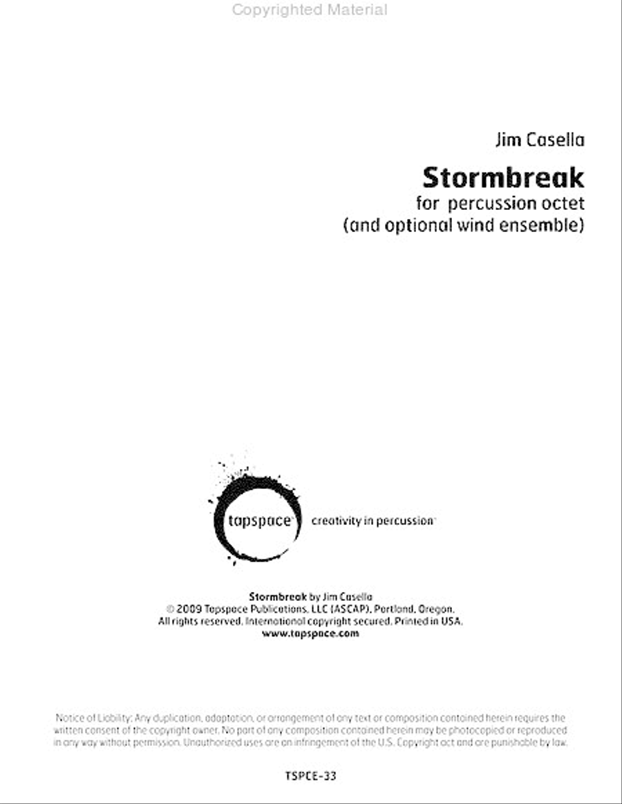 Stormbreak Percussion Ensemble scores gallery preview page 2