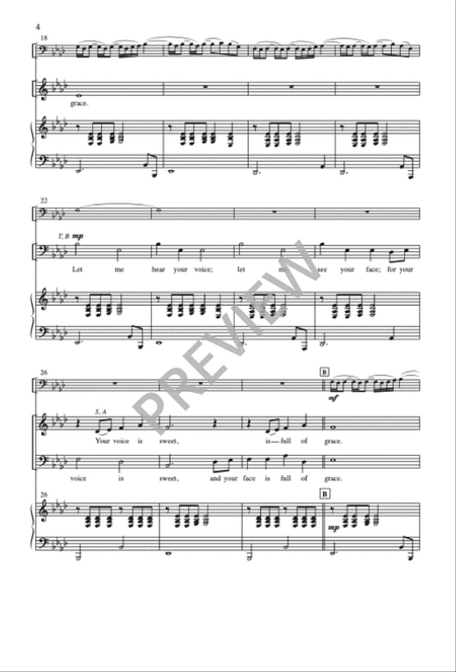 I Arise Today 4-Part scores gallery preview page 4
