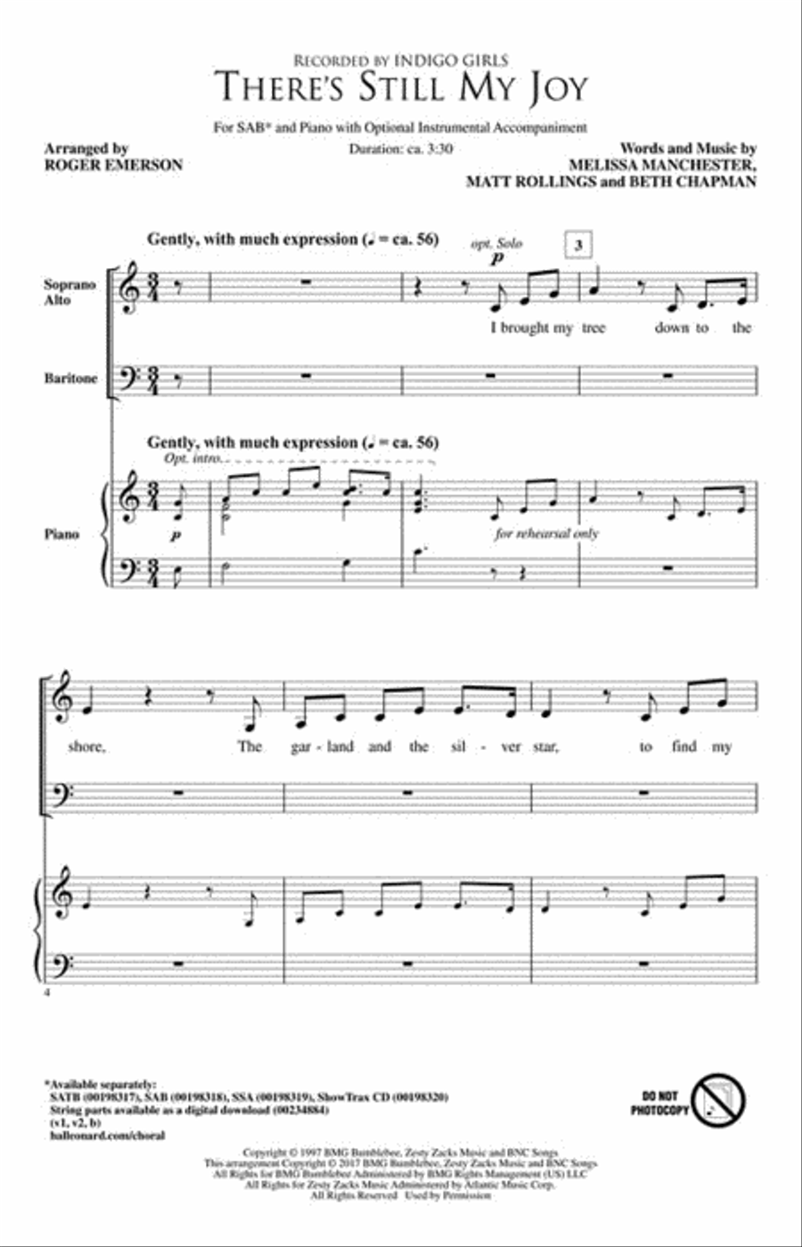There's Still My Joy 3-Part scores gallery preview page 2