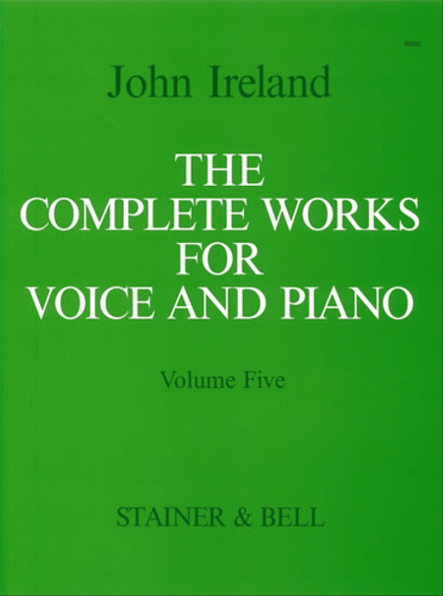The Complete Works for Voice and Piano. Volume 5: Medium Voice Medium Voice scores gallery preview page 1