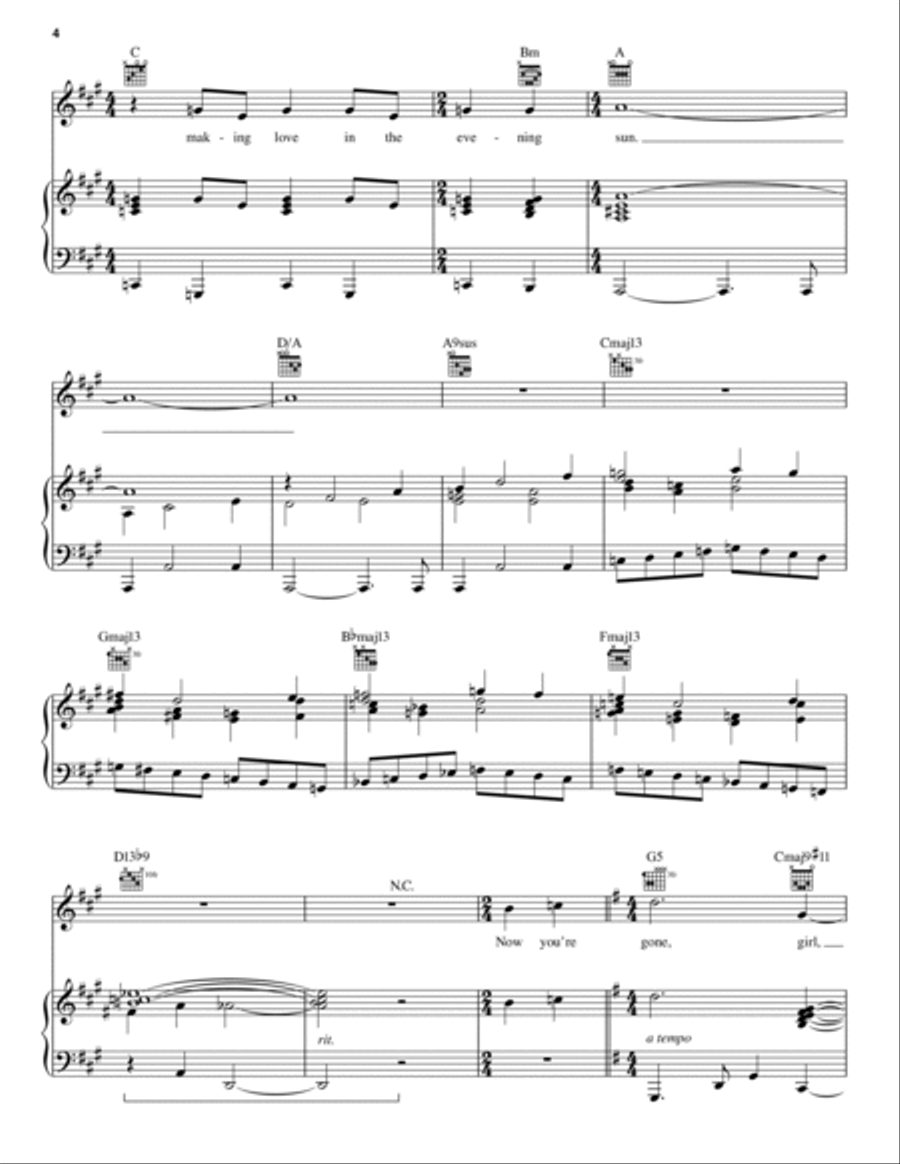 Sometimes In Winter Piano, Vocal, Guitar scores gallery preview page 4