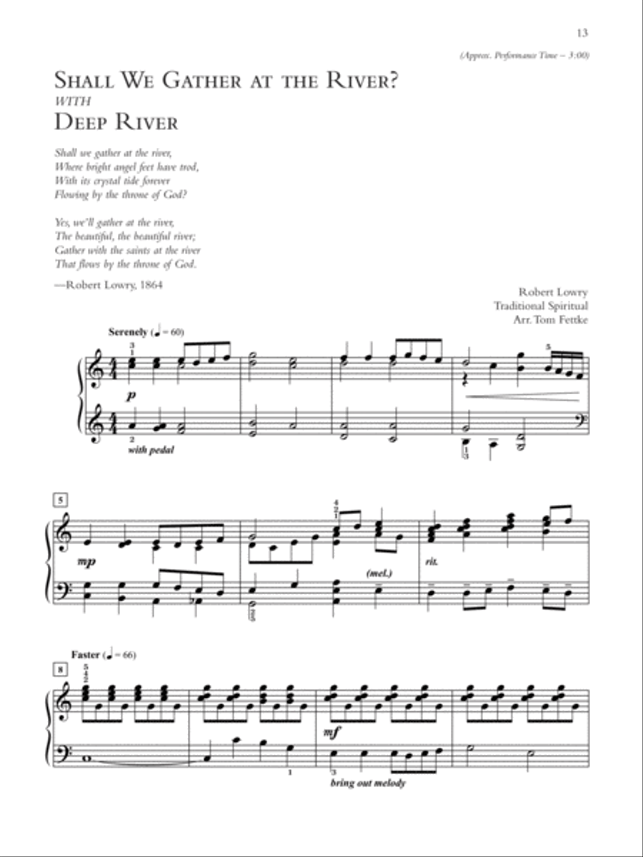 Gospel Hymns with a Velvet Touch Piano Solo scores gallery preview page 10