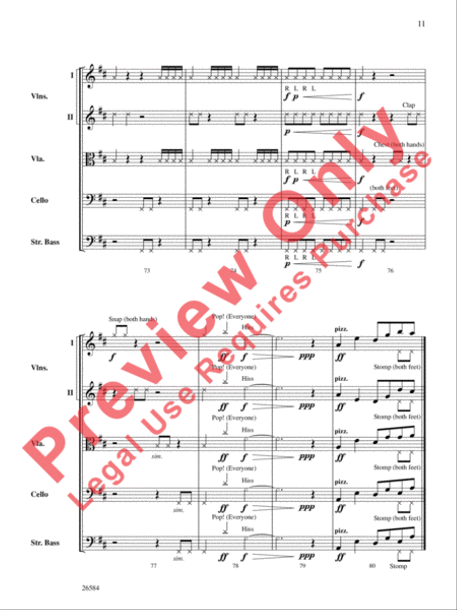 Bio Rhythms String Orchestra scores gallery preview page 12