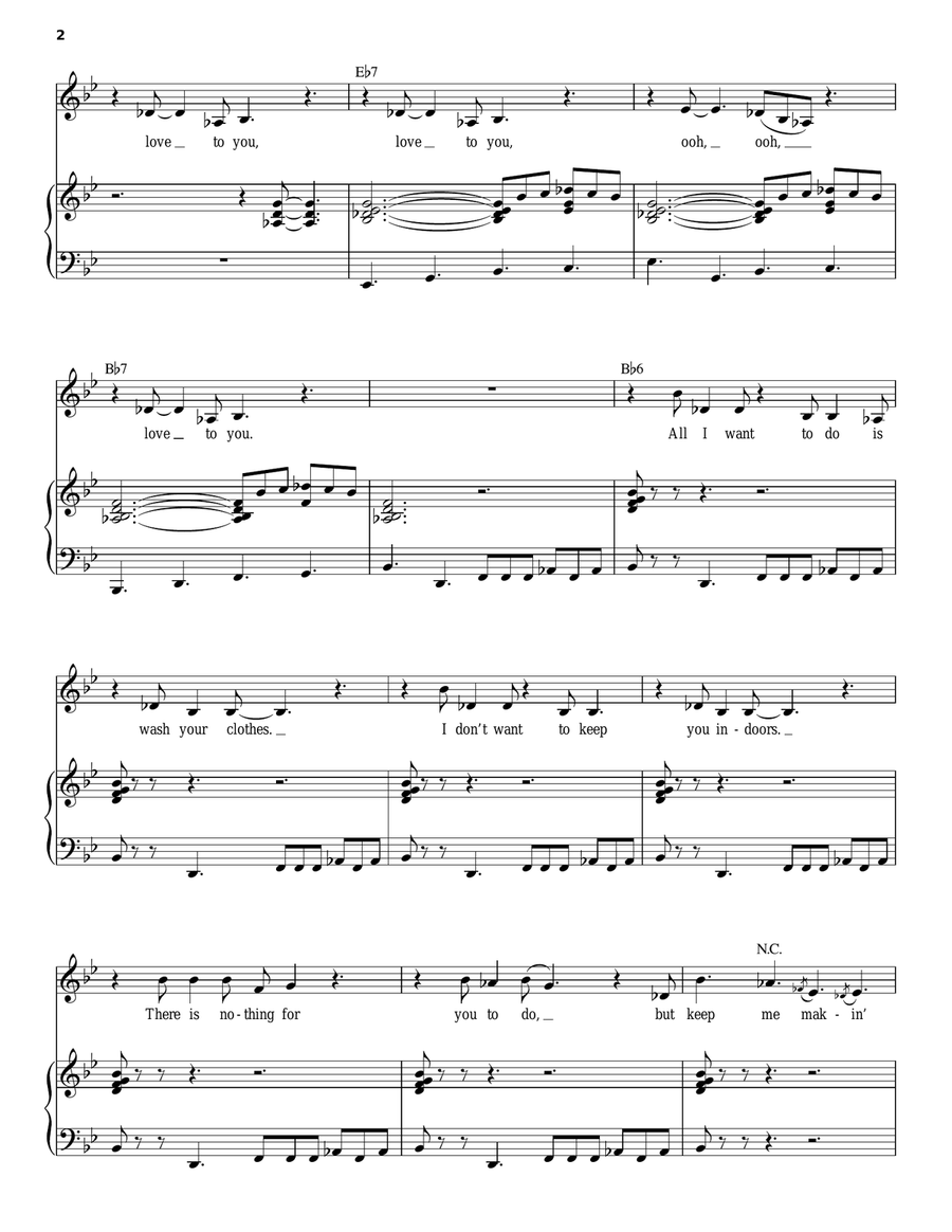 I Just Want To Make Love To You Voice scores gallery preview page 2