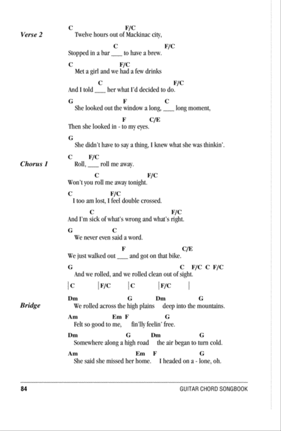 Roll Me Away Acoustic Guitar scores gallery preview page 2
