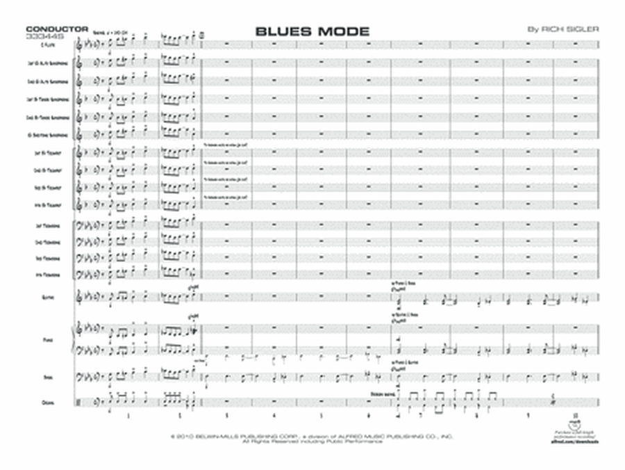 Blues Mode: Score