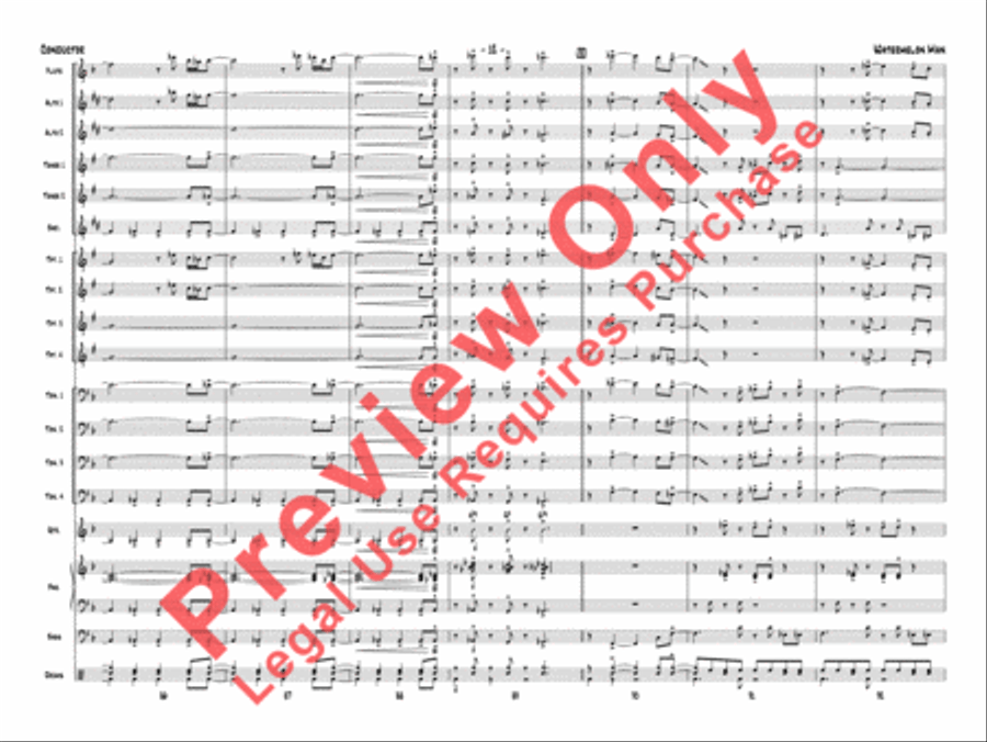 Watermelon Man (score only) Jazz Ensemble scores gallery preview page 15