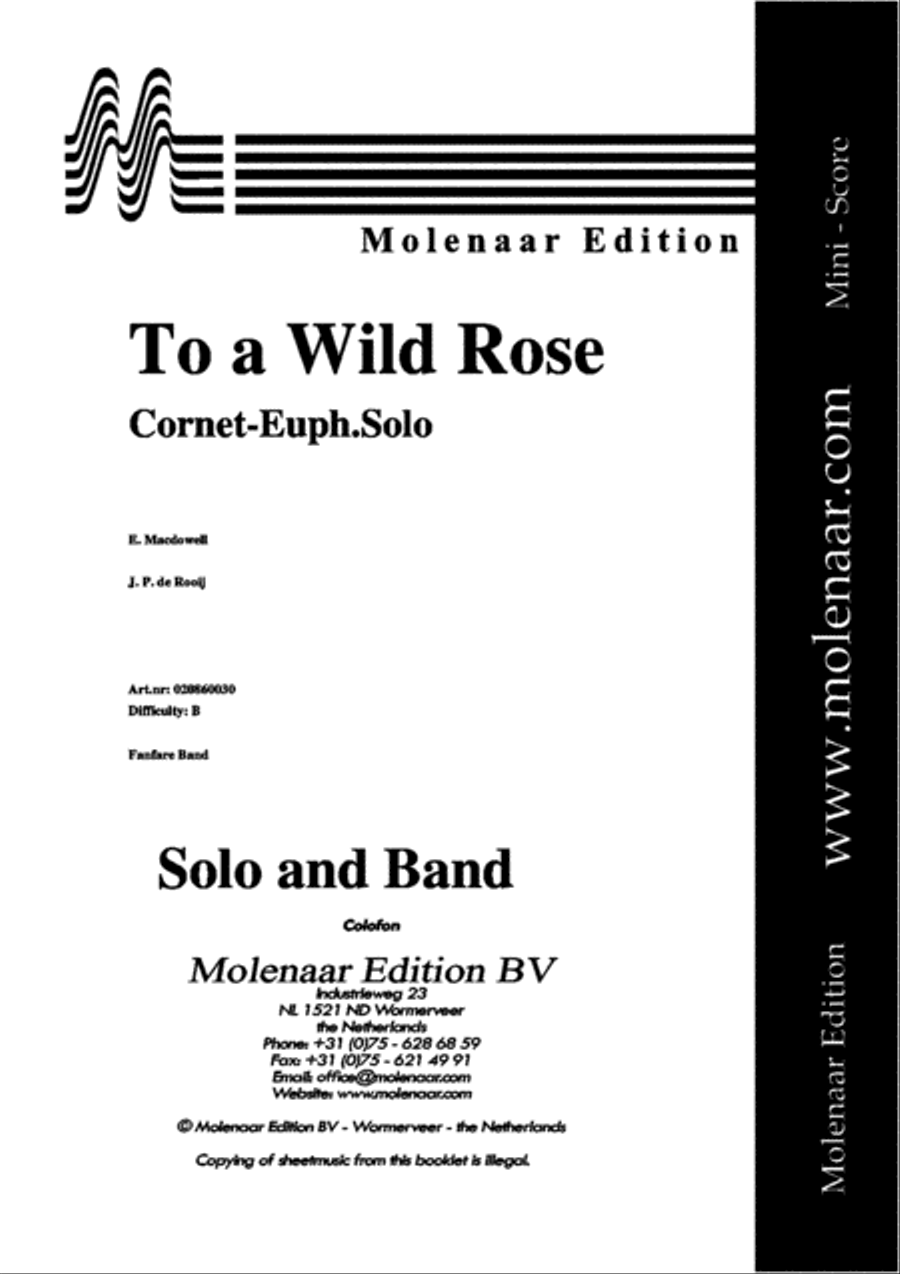To a Wild Rose Fanfare Band scores gallery preview page 2