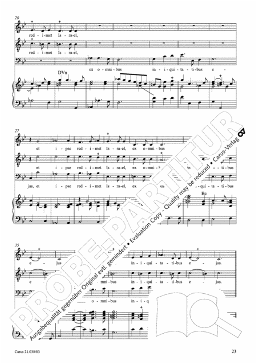 De profundis Men's Choir scores gallery preview page 24