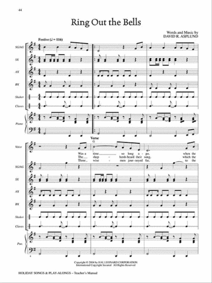 Holiday Songs and Play-Alongs Choir scores gallery preview page 7