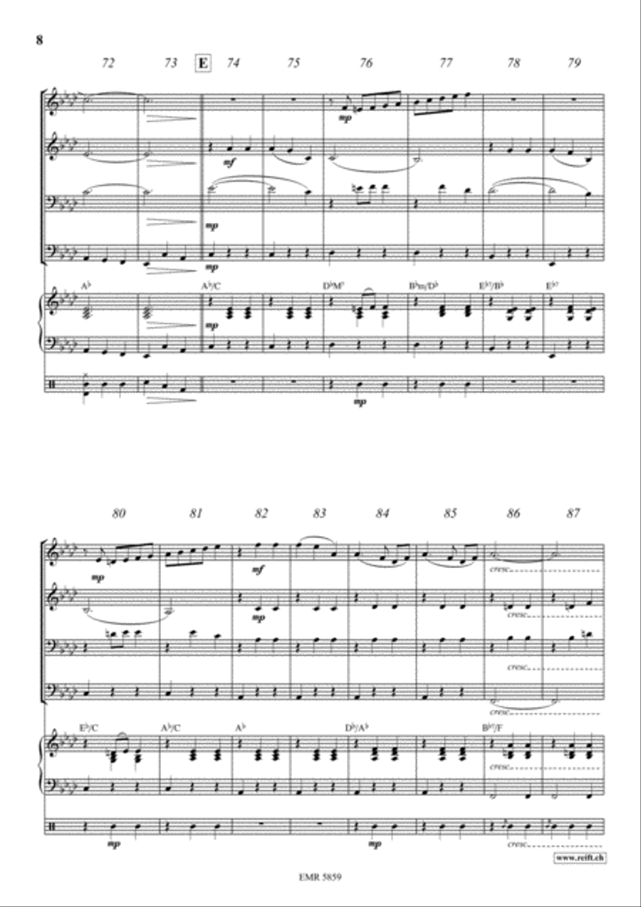 Emperor Waltz Brass Ensemble scores gallery preview page 8