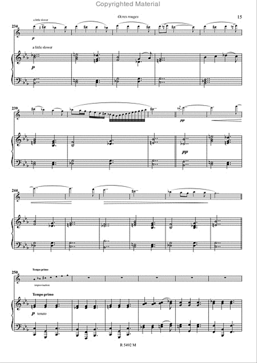 Ocres rouges Piano Accompaniment scores gallery preview page 11