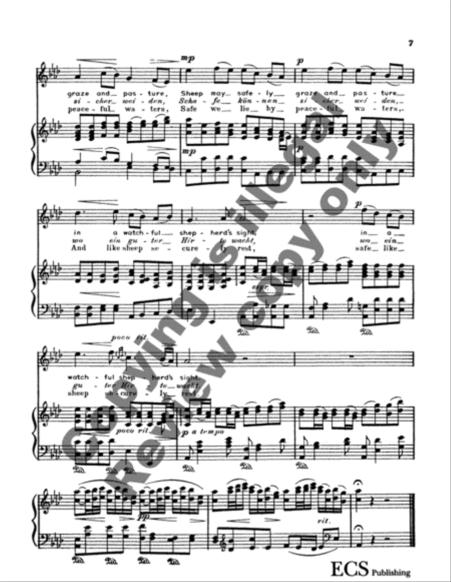 Sheep May Safely Graze High Voice scores gallery preview page 8
