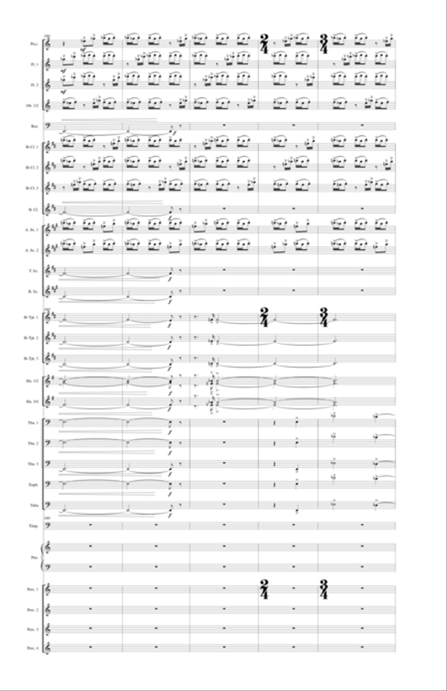 With Voice of Triumph Raised Concert Band scores gallery preview page 26