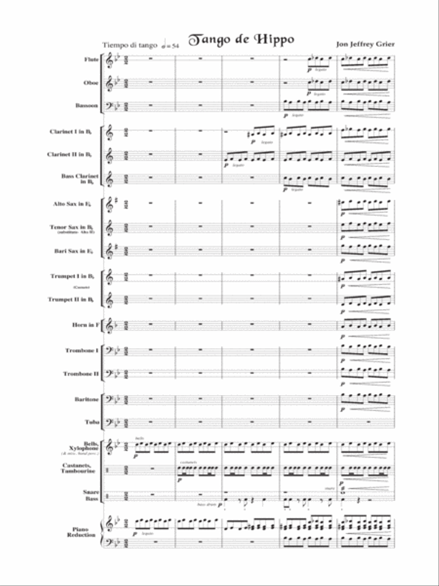 Tango de Hippo Concert Band scores gallery preview page 2