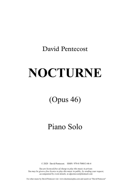 Nocturne, Opus 46 image number null