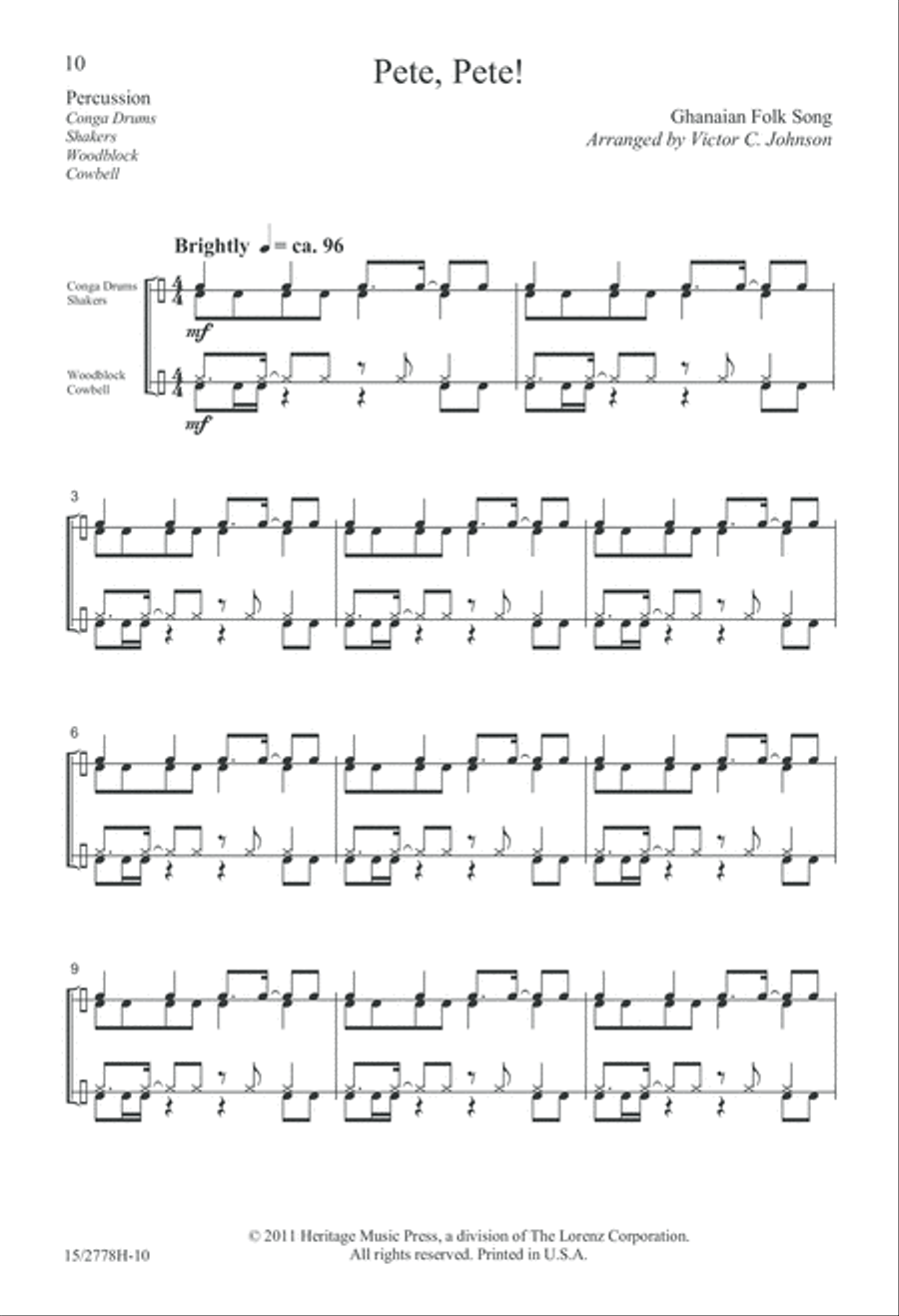 Pete, Pete! 2-Part scores gallery preview page 11