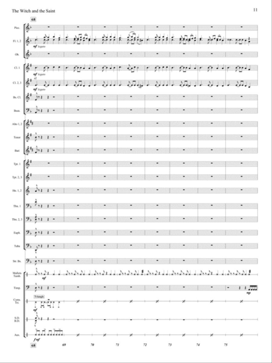 The Witch and The Saint The Witch and The Saint Concert Band scores gallery preview page 10
