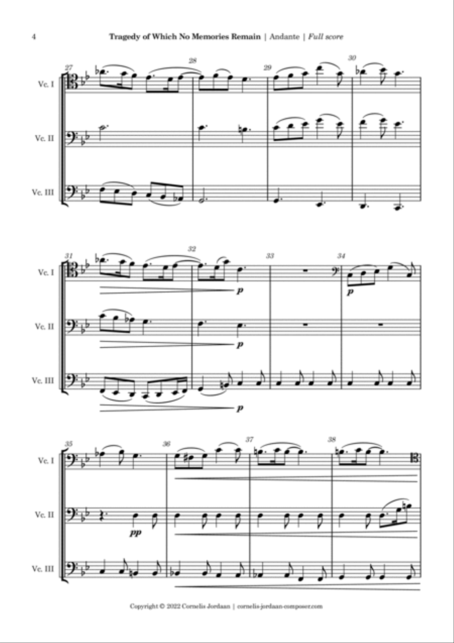 Tragedy of which no memories remain Small Ensemble scores gallery preview page 4