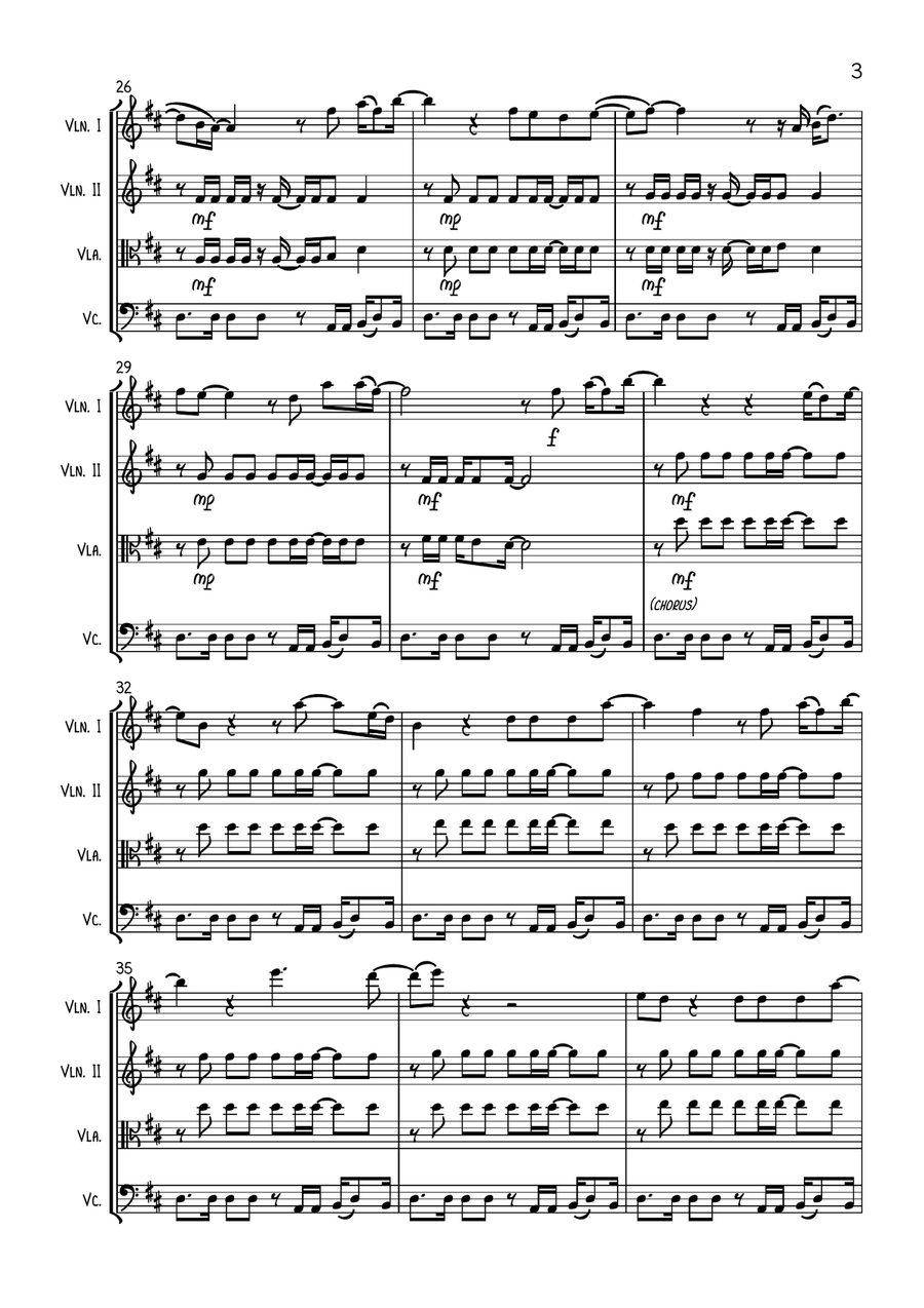 (your Love Has Lifted Me) Higher And Higher String Quartet scores gallery preview page 3