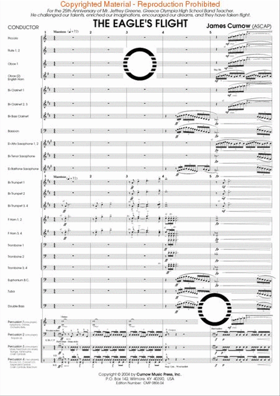 The Eagle's Flight Concert Band scores gallery preview page 2