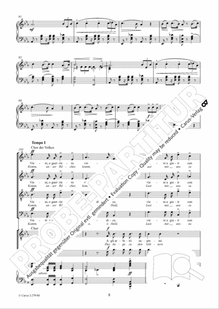 Gloria all' Egitto TTBB scores gallery preview page 9