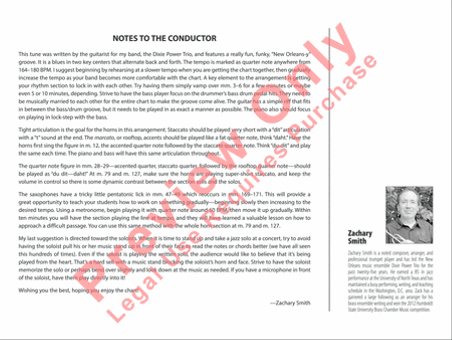 French Quarter Funk French Quarter Funk Jazz Ensemble scores gallery preview page 3
