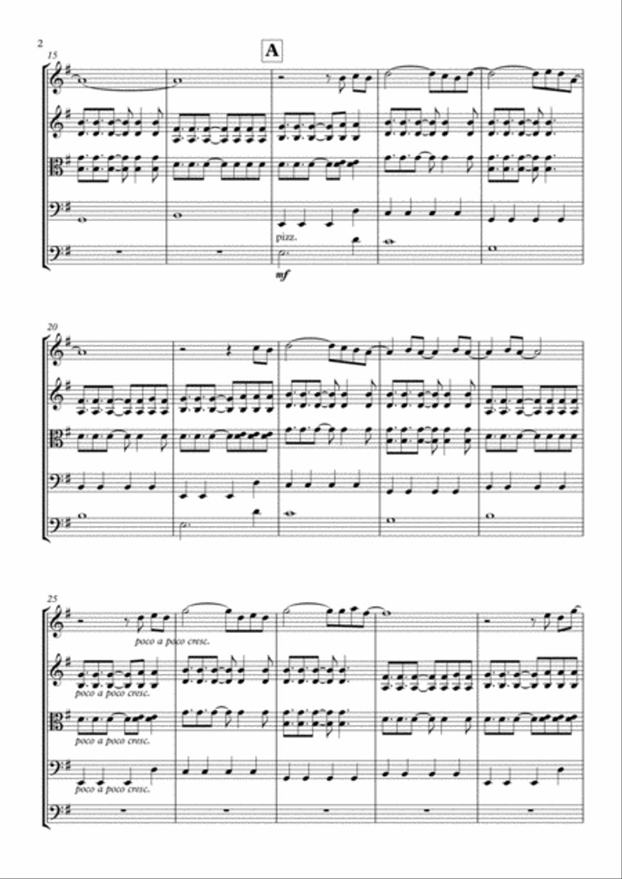 A Sky Full Of Stars A Sky Full Of Stars String Quintet scores gallery preview page 2