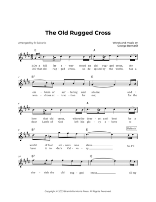 The Old Rugged Cross (Key of E Major)