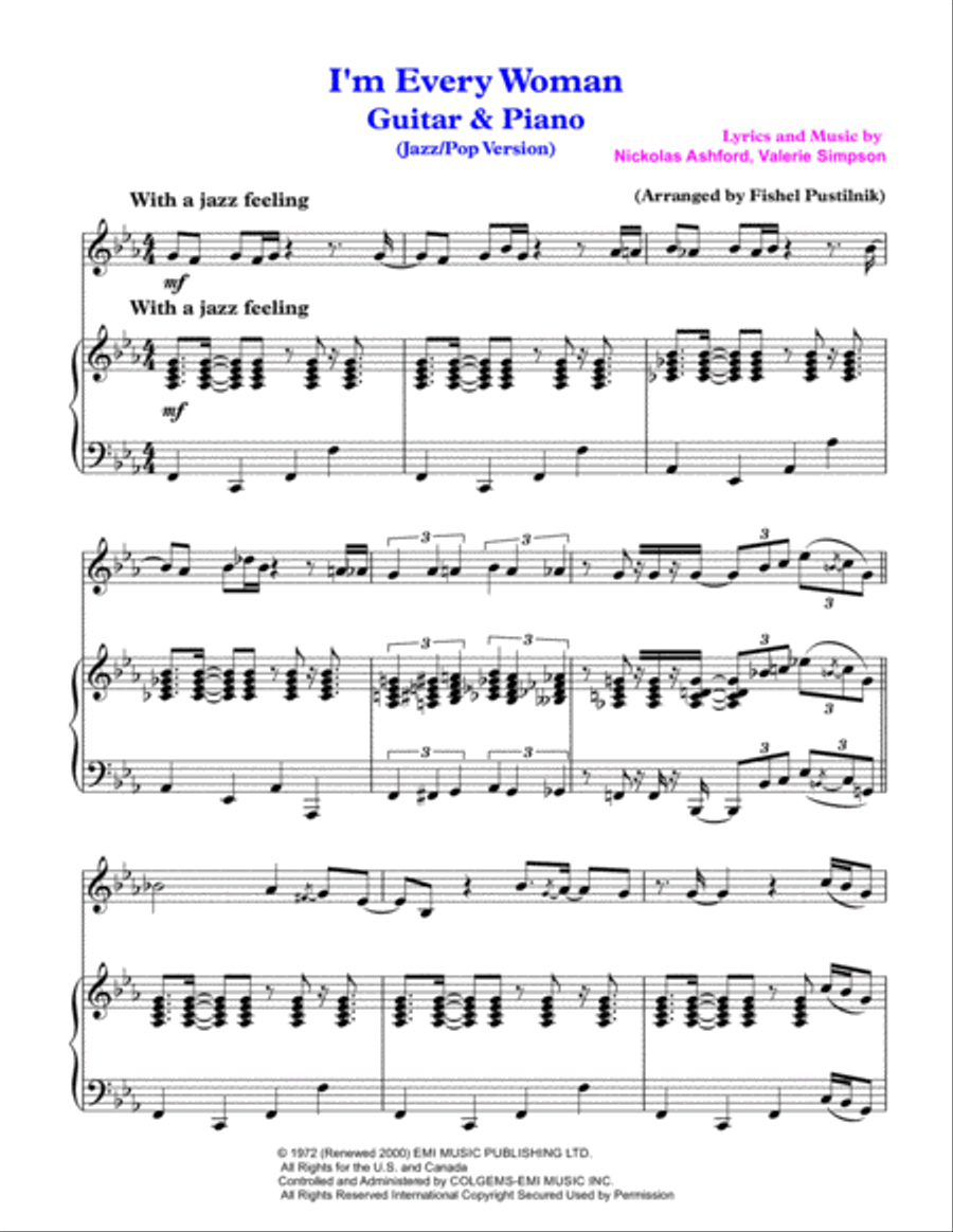 I'm Every Woman Guitar scores gallery preview page 2