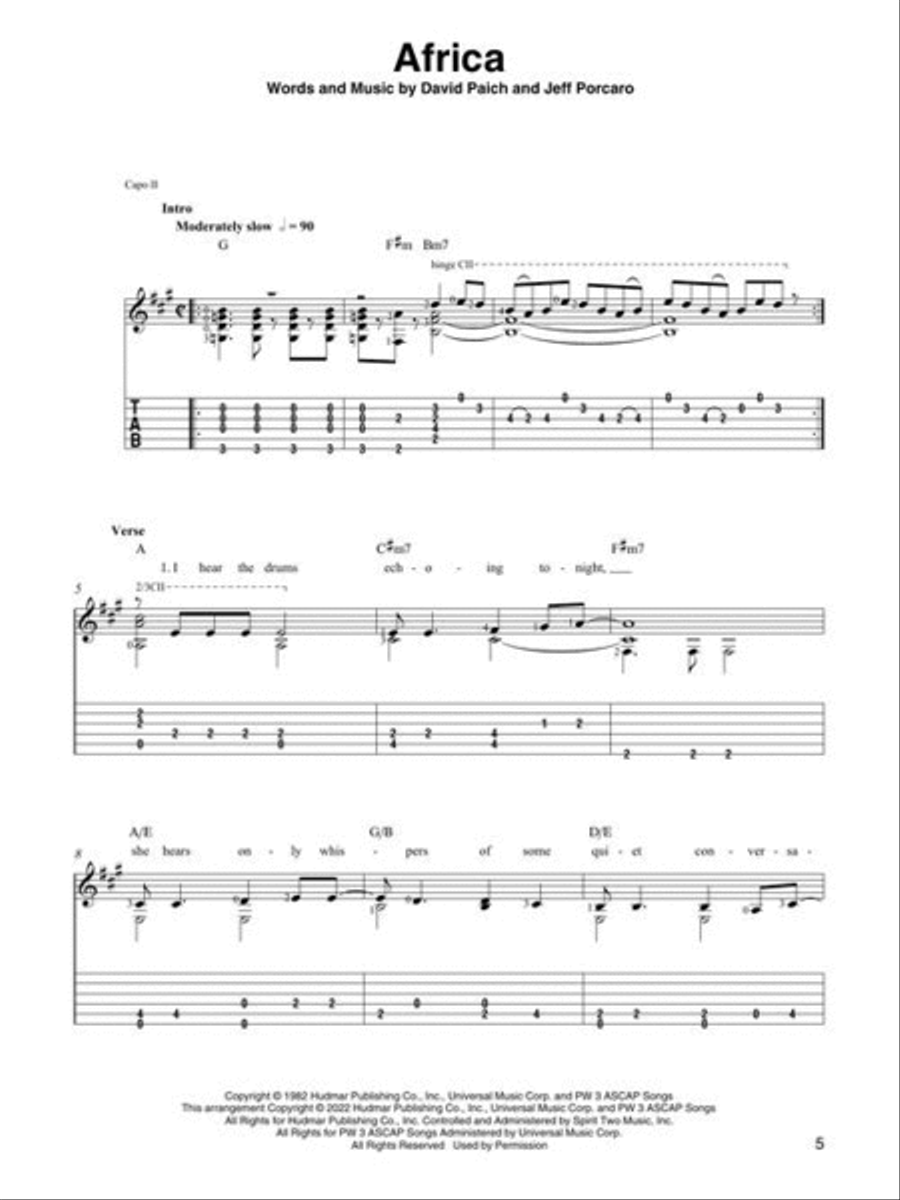 Pop Standards for Fingerstyle Guitar Electric Guitar scores gallery preview page 4