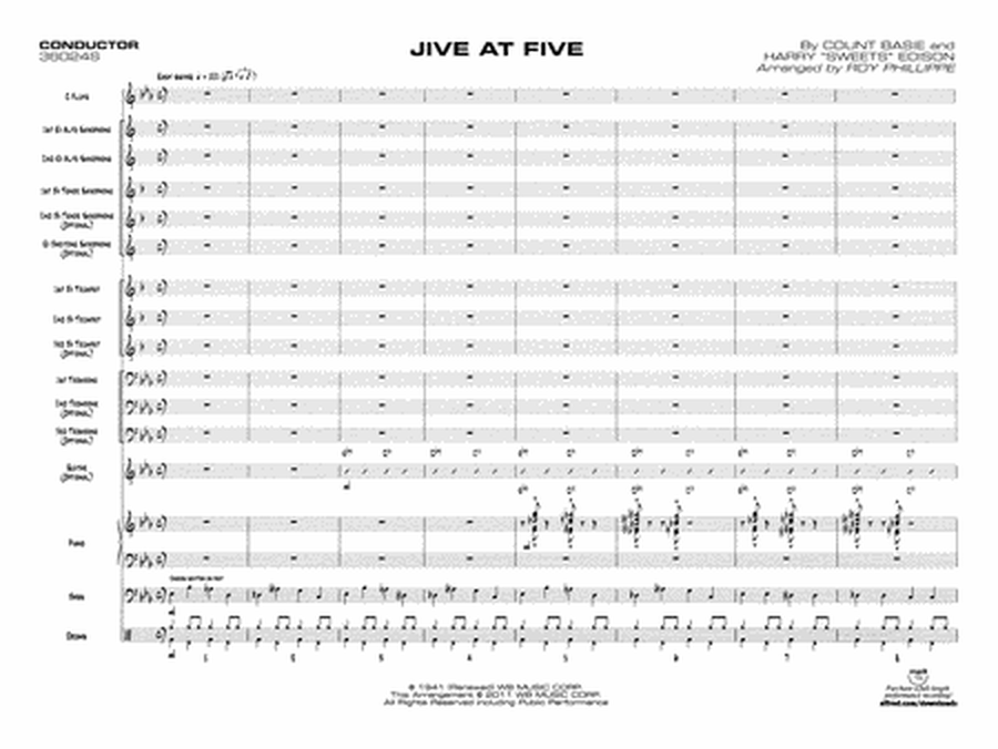 Jive at Five: Score