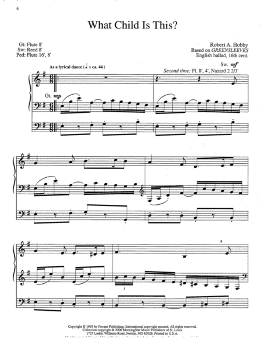 Three Christmas Preludes, Set 1 Organ scores gallery preview page 3