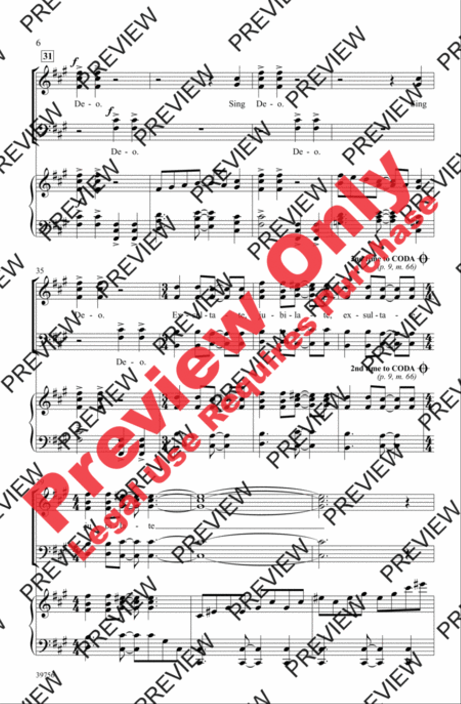 Exsultate, Jubilate Deo Exsultate, Jubilate Deo 4-Part scores gallery preview page 14