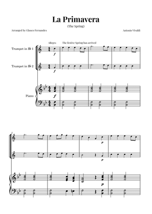 La Primavera (The Spring) by Vivaldi - Trumpet Duet and Piano
