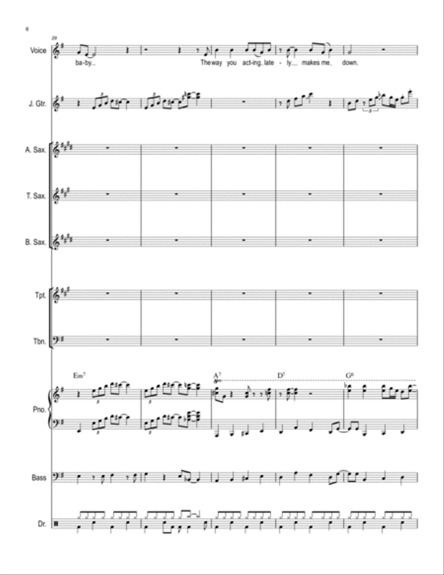 Is You Is Or Is You Ain't My Baby Jazz Ensemble scores gallery preview page 6