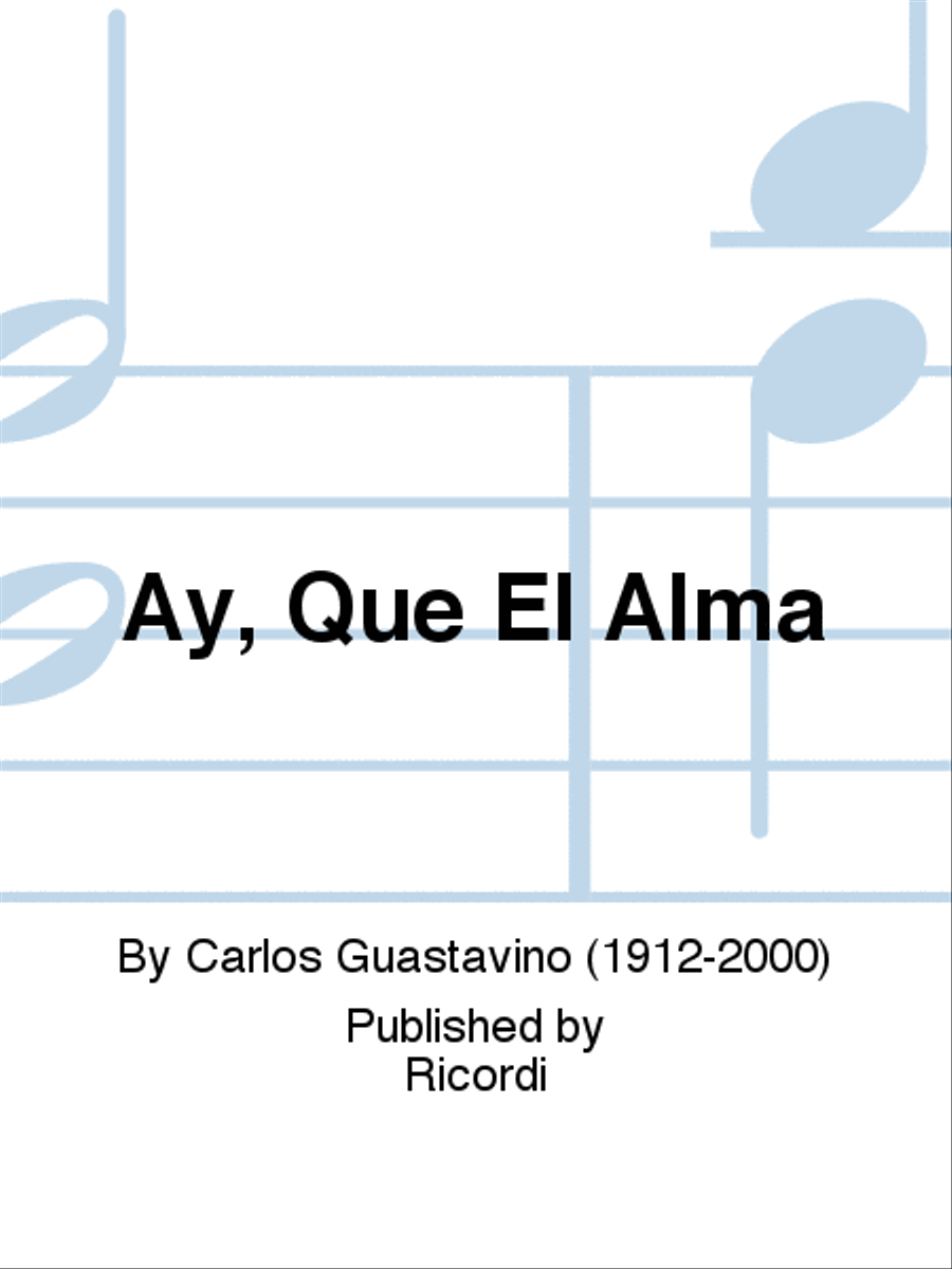 Ay, Que El Alma School and Community scores gallery preview page 1