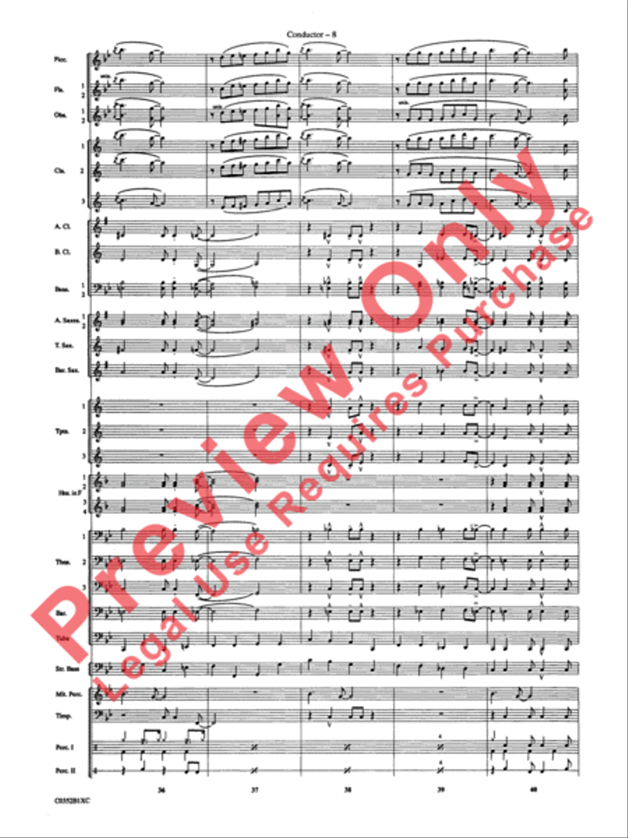 Duke Ellington! Duke Ellington! Concert Band scores gallery preview page 11