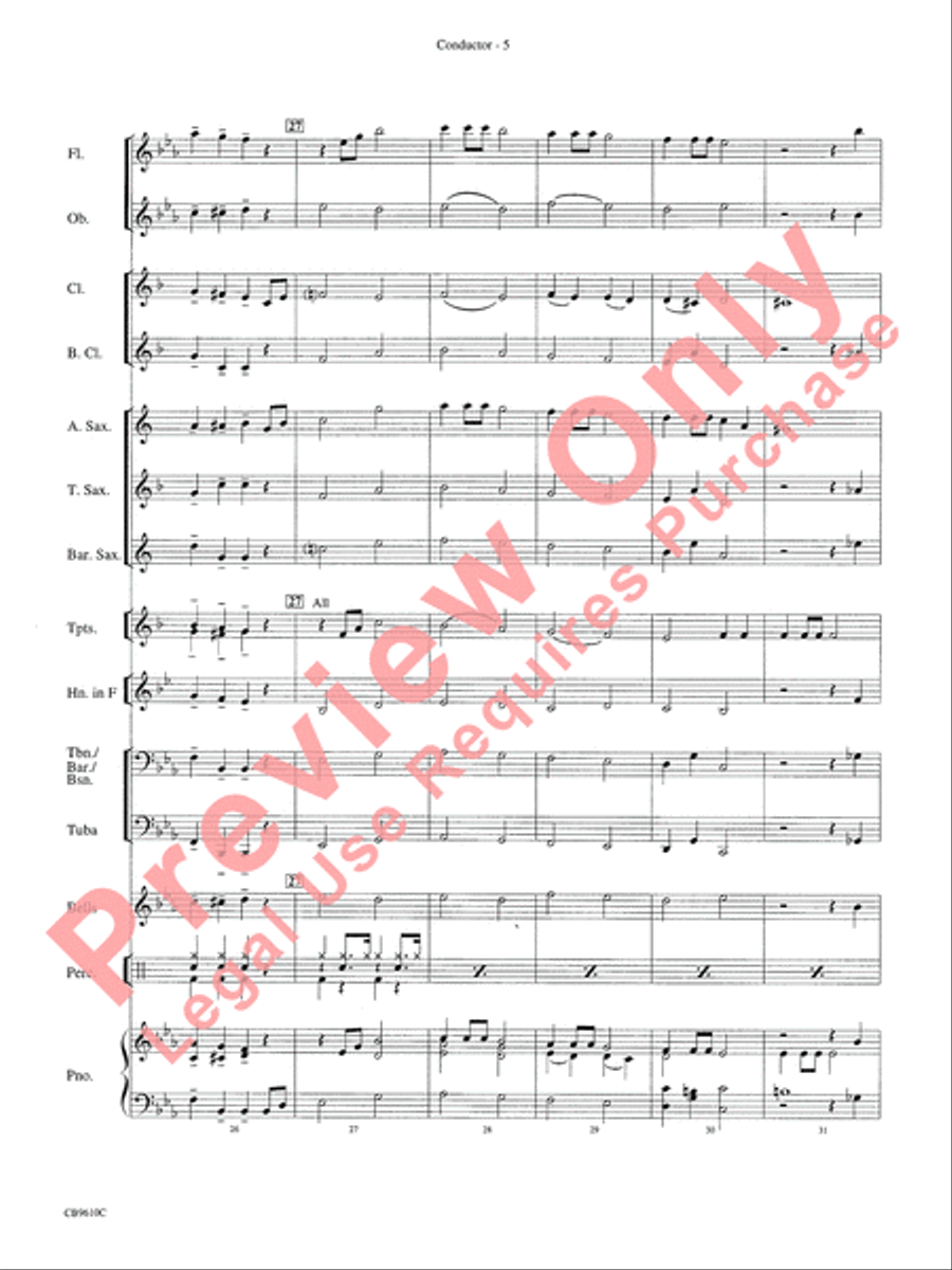 What a Wonderful World Concert Band scores gallery preview page 7