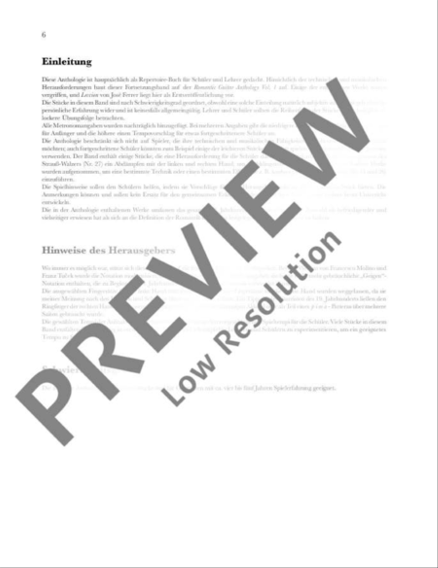 Romantic Guitar Anthology Classical Guitar scores gallery preview page 7